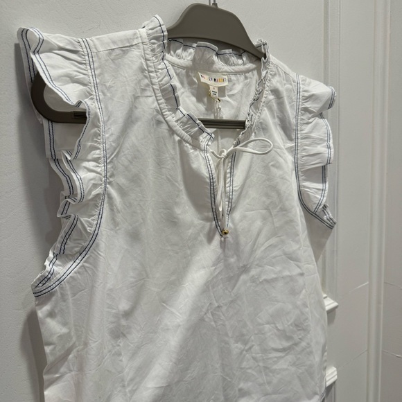 ROLLER RABBIT STEFFIE TOP WHITE/NAVY MED RT NWT - Picture 3 of 8